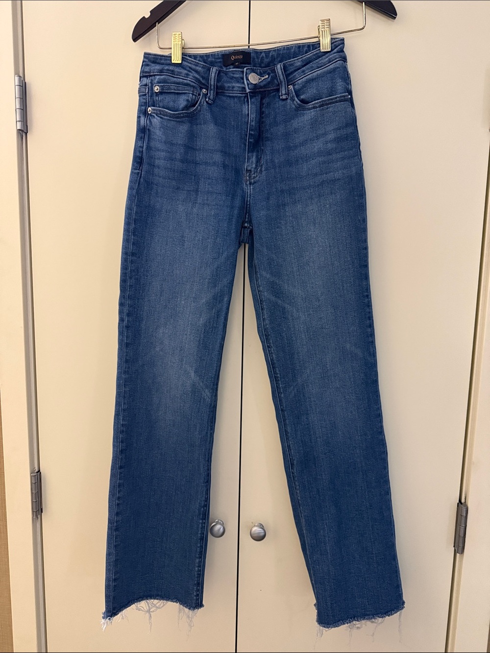 Quince Bella Stretch Straight Jeans Size 27